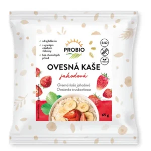 Bezlepková ovsená kaša jahodová bio PROBIO 65g