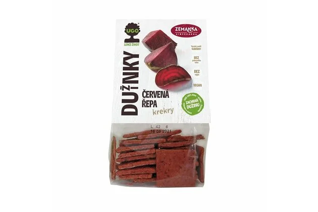 Slané krekry s dužinou z červenej repy Biopekárna Zemanka 100g