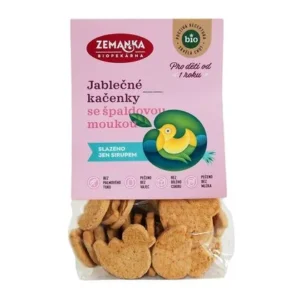 Jablkové kačičky so špaldovou múkou bio Biopekárna Zemanka 100g