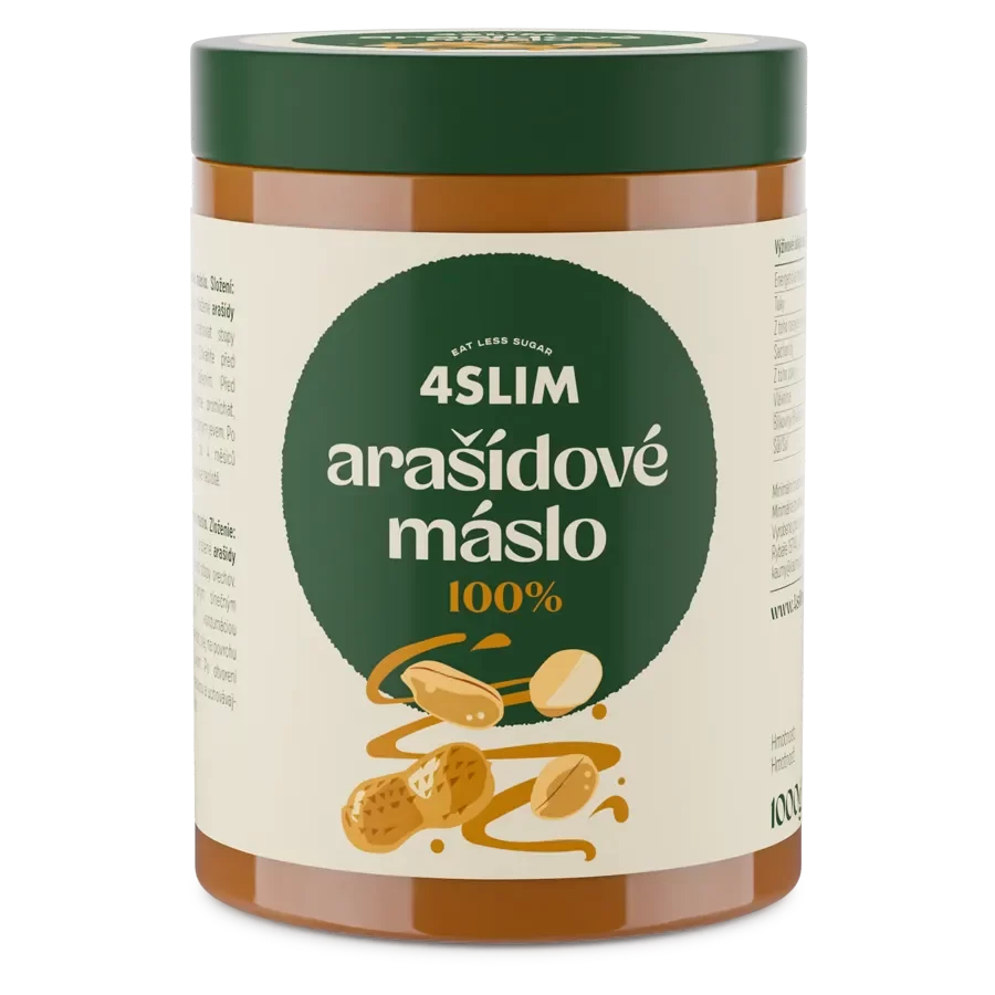 4Slim Arašidové maslo 100% 1000g