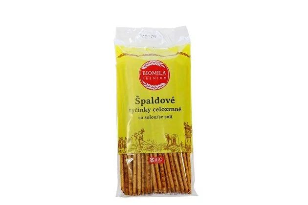 BIOMILA Špaldové tyčinky celozrnné so soľou bio 150g