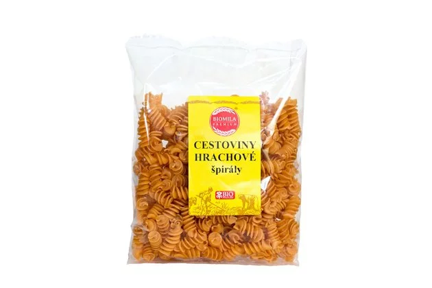 BIOMILA Cestoviny hrachové špirály bio 250g