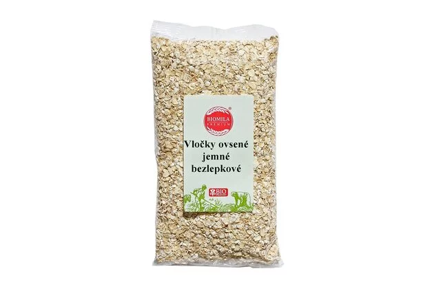 BIOMILA Ovsené vločky jemné bezlepkové bio 250g