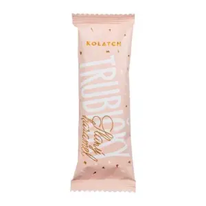 Trubičky s náplňou slaný karamel v bielej čokoláde s karamelom a lieskovcami KOLATCH 35g