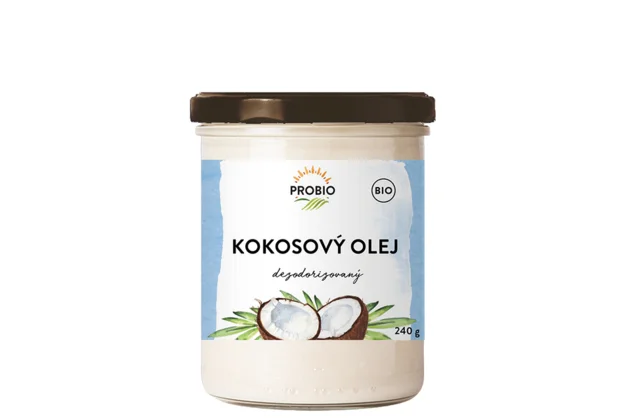Kokosový olej dezodorizovaný bio Probio 240g