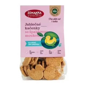 Jablkové kačičky so špaldovou múkou bio Biopekárna Zemanka 100g