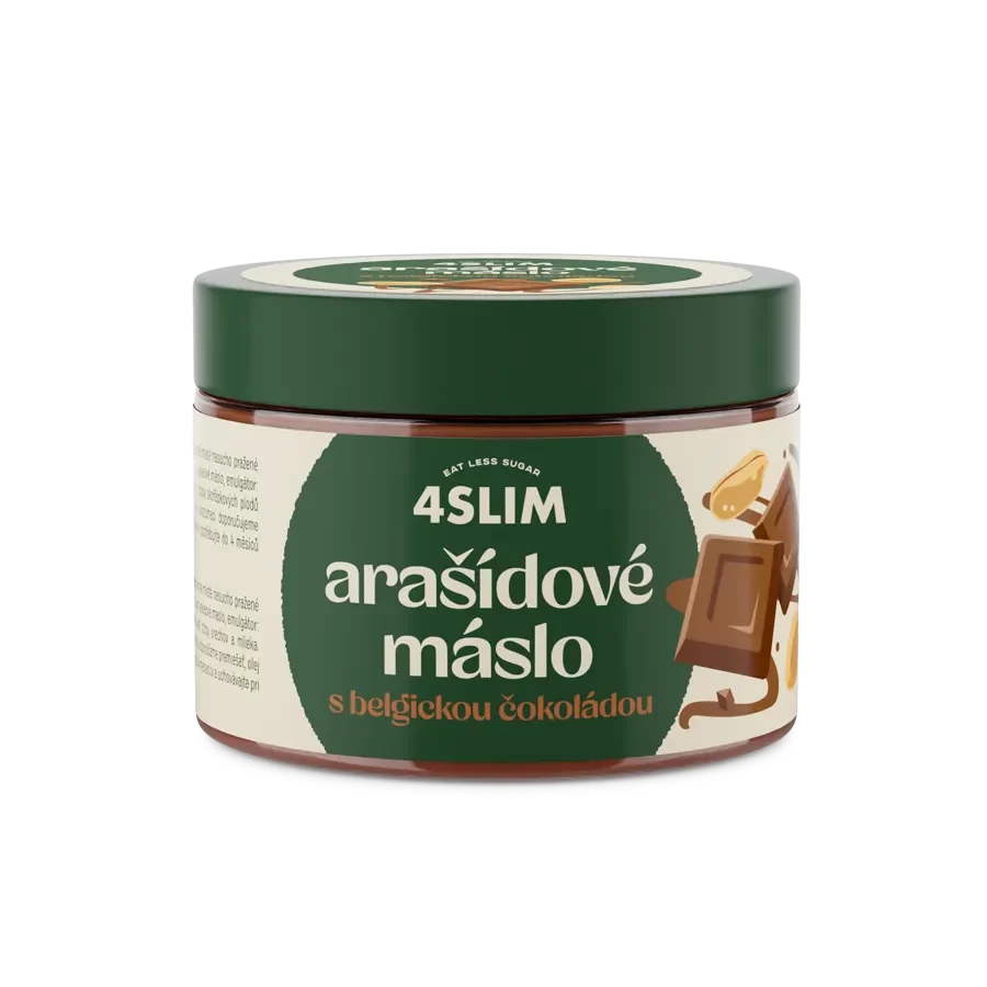 4Slim Arašidové maslo s belgickou čokoládou 500g