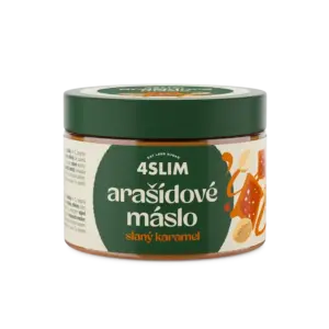 4Slim Arašidové maslo Slaný karamel   500g