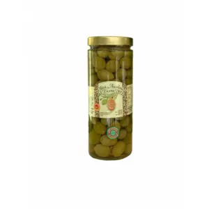Zelené olivy TENERA ASCOLANA  v slanom náleve - sklo 350g